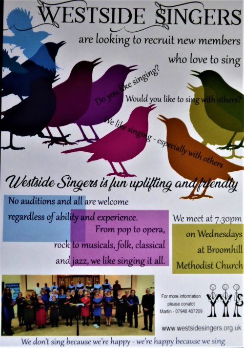 Westside Singers poster Spring23